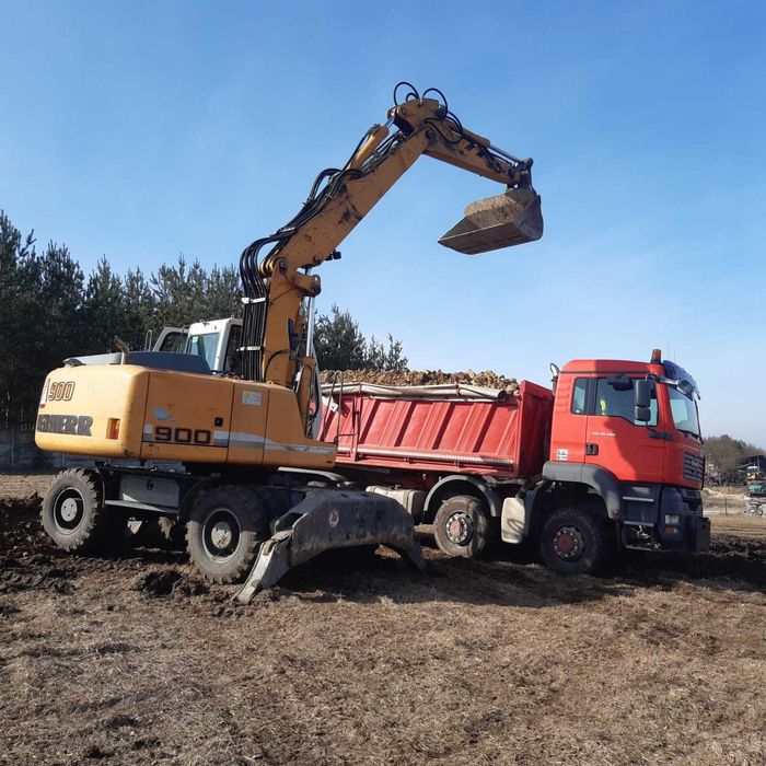 Wynajem Koparki Liebherr, volvo