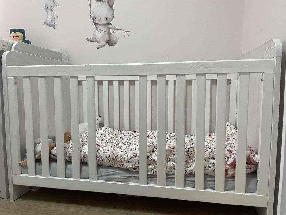 Łóżeczko dziecięce LUCA BABY BLACK RED WHITE