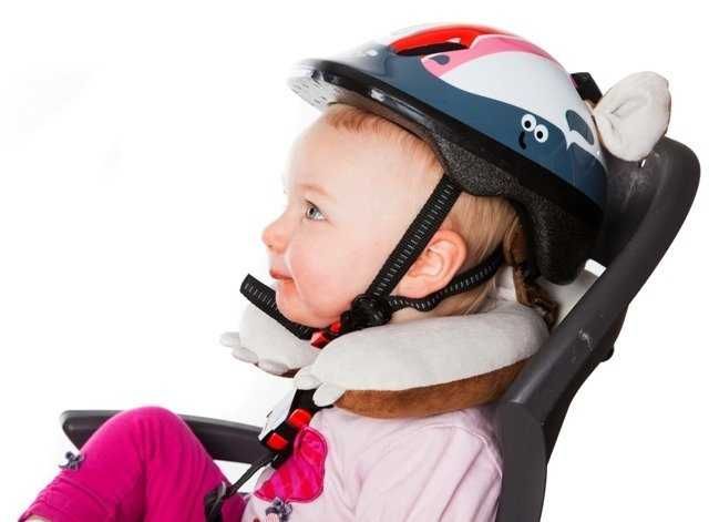Poduszka podróżna antywstrząsowa do kasku na rower dla dzieci na rower