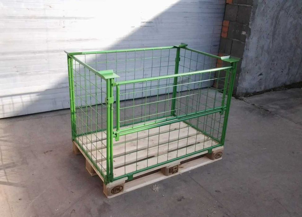 Kosz Gitterbox nadstawka paletowa H80 na paletę euro RAL 5012