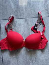 Czerwony stanik Ramiaczka victorias secret 36/80b