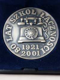 Ładny medal pamiątkowy 80 Lat Szkół Łączności
