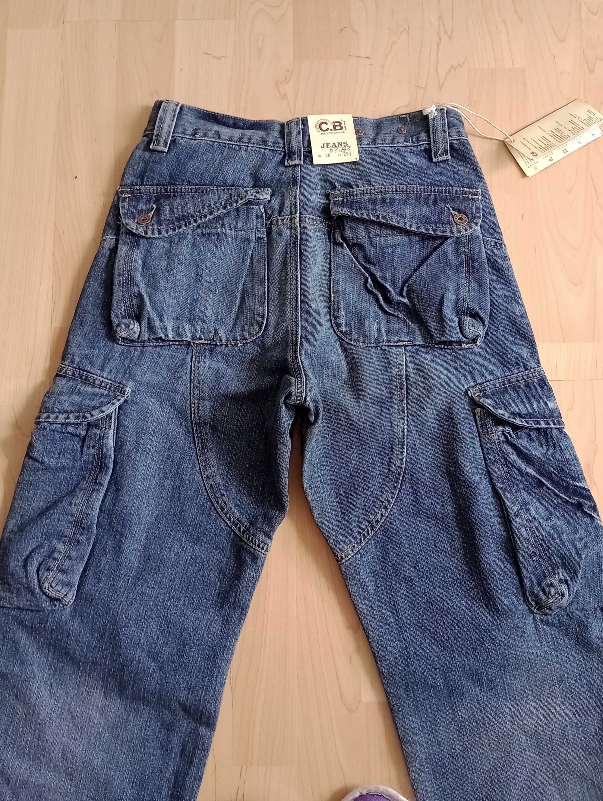 Nowe spodnie jeansowe Carlo Bellucci rozm. S /28.