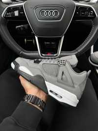 Мужские кроссовки Nike Air Jordan 4 Retro Gray White [41-45]