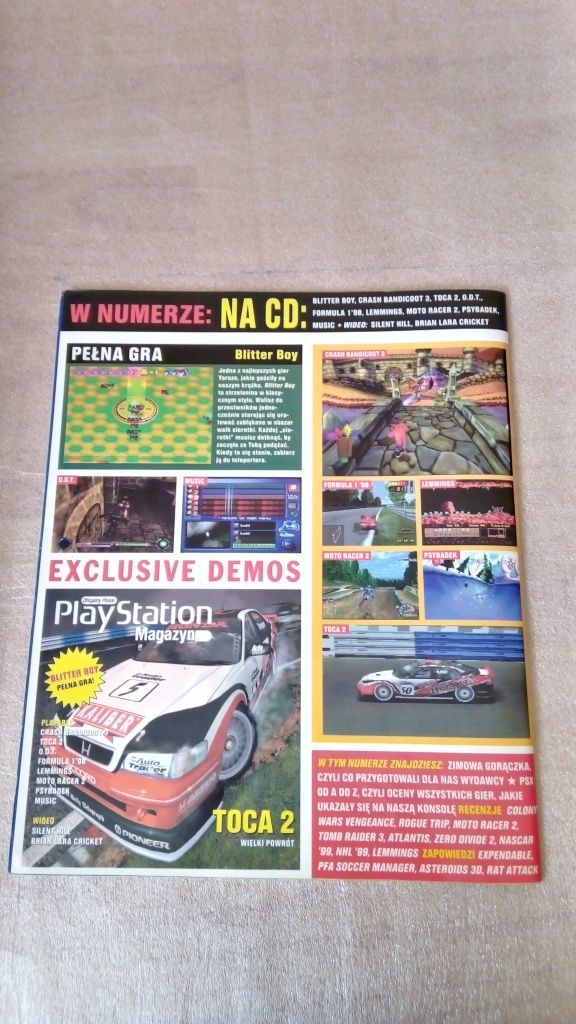 Czasopismo PlayStation magazyn nr. 1/99