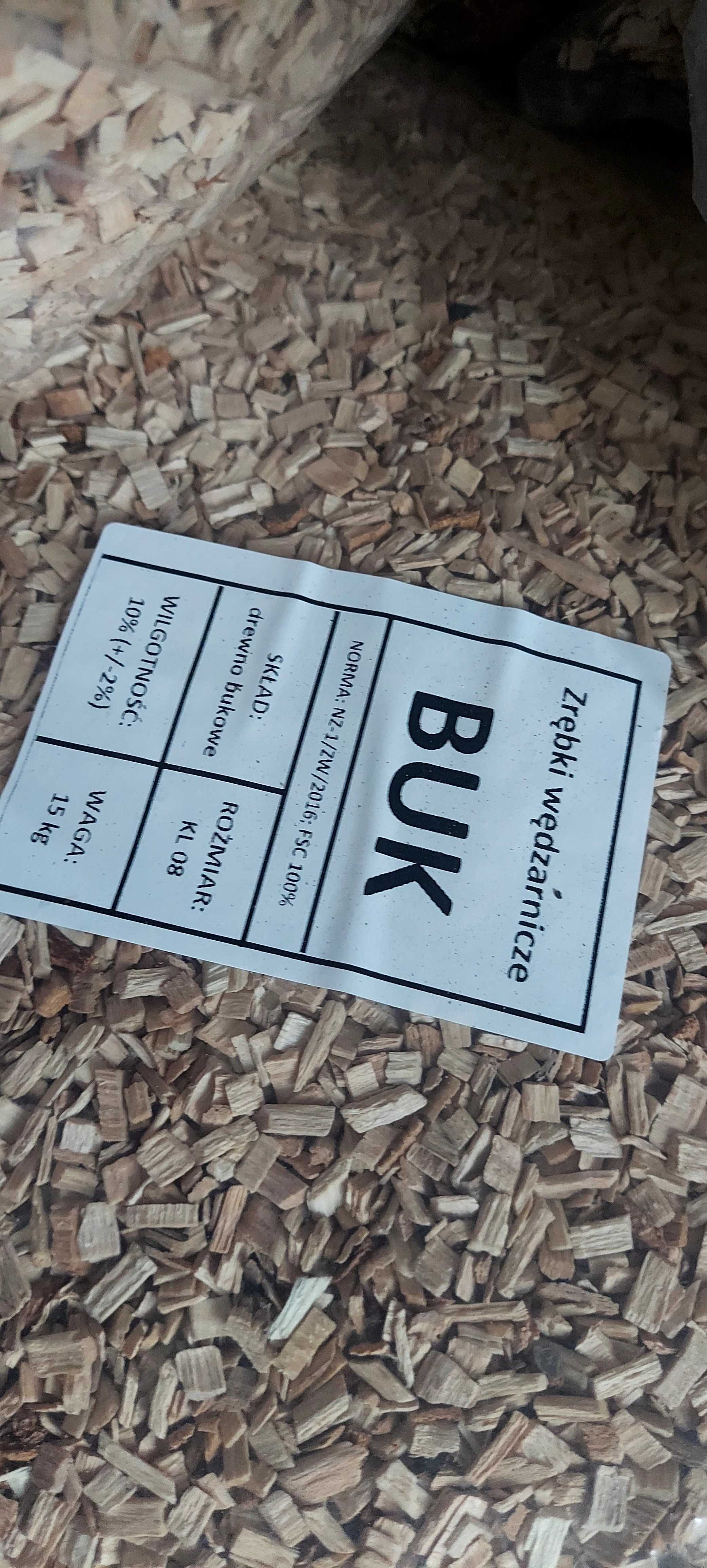 Zrębki wędzarnicze Buk i Olcha 15kg.
