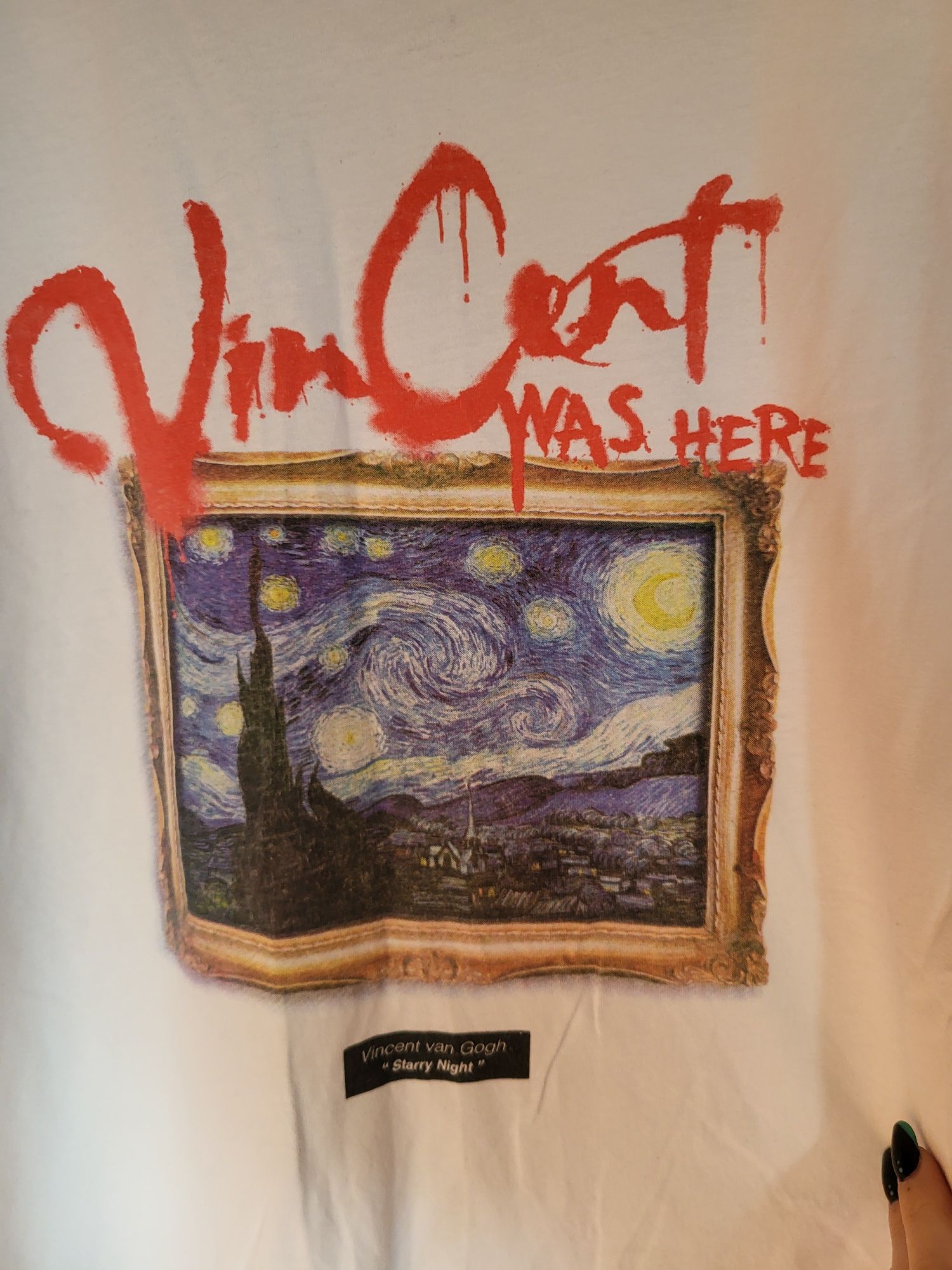 Vincent van Gogh Starry Night koszulka cropp