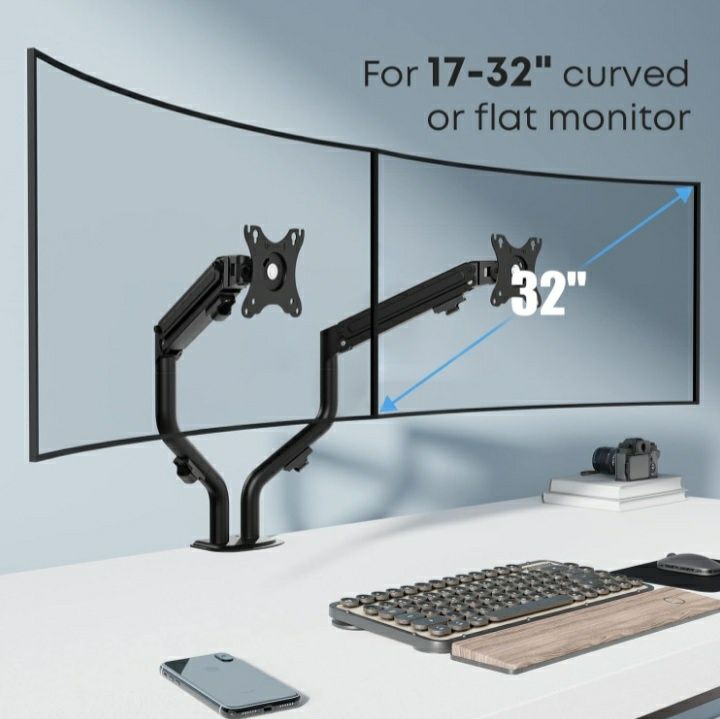Uchwyt stojak do 2 monitorów 17-32" Putorsen