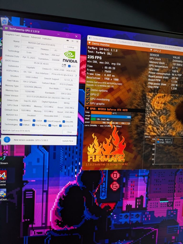 Відеокарта RTX 4070 Gigabyte Gaming OC V2 12GB | DLSS, Frame Gen, CUDA