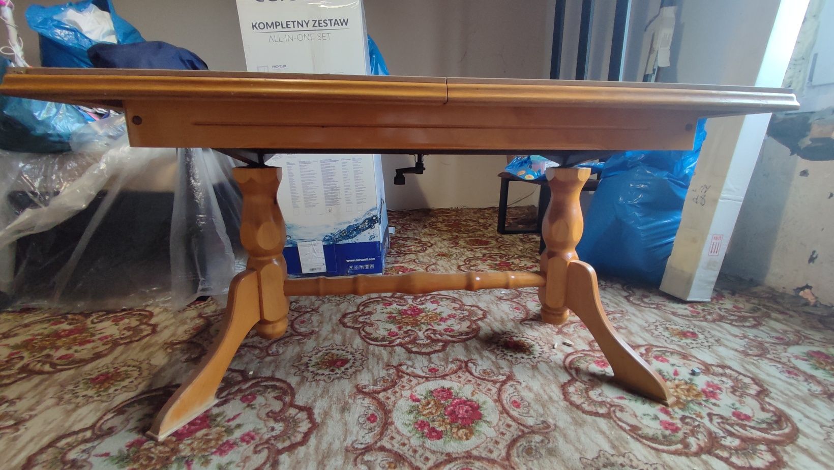 Stół rozkładany drewniany z regulacją wysokości Okazja