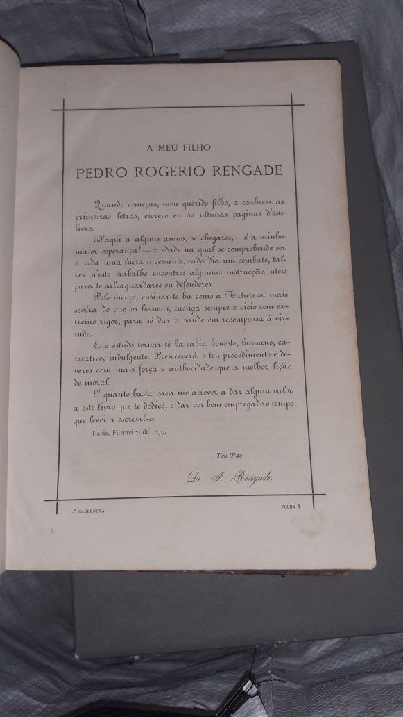 Os grandes males grandes remédios livro raro  1883 Dr Rengade