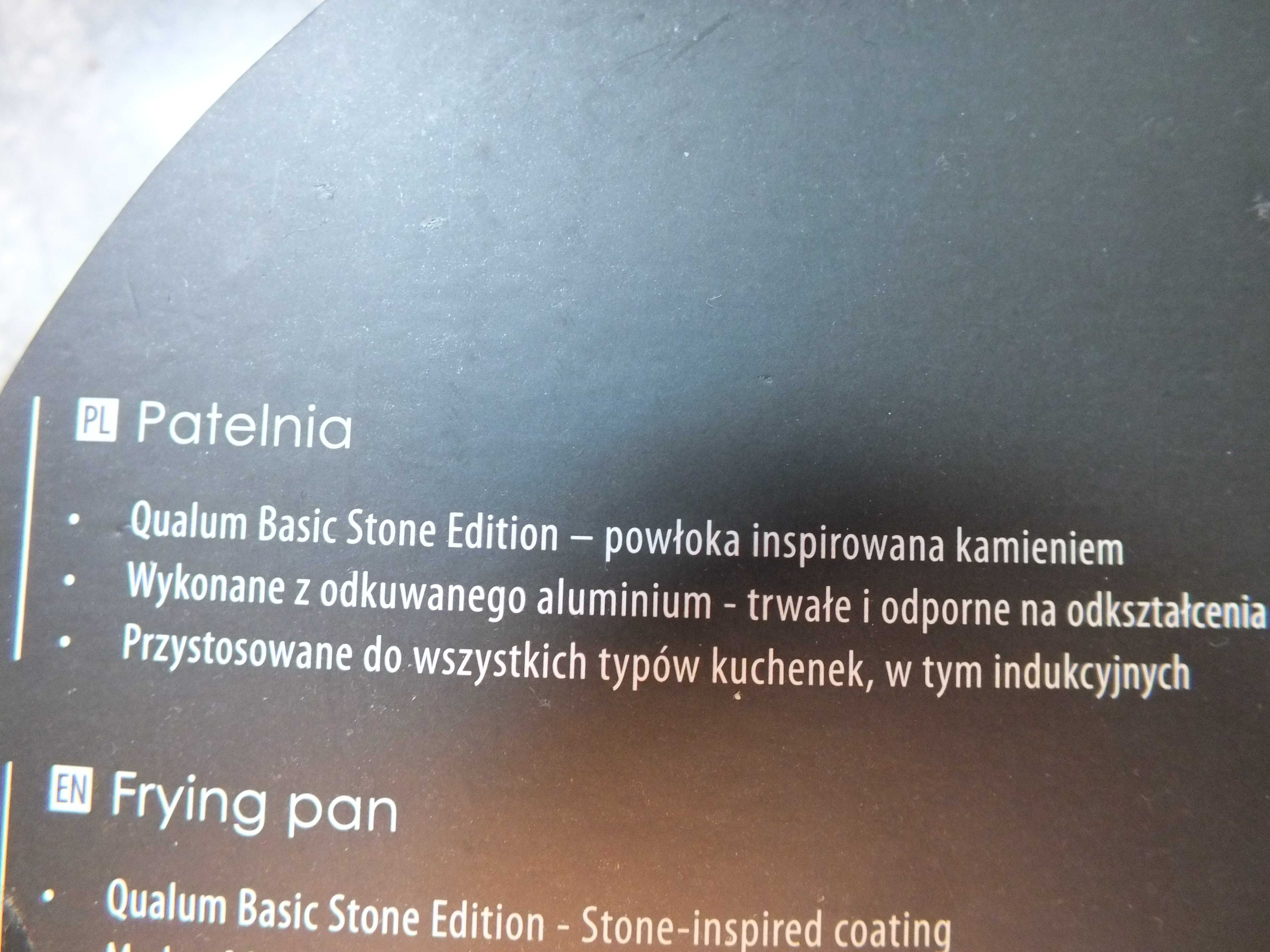 patelnia AMBITION TERRA 28cm aluminium odkuwane NOWA indukcja kamień