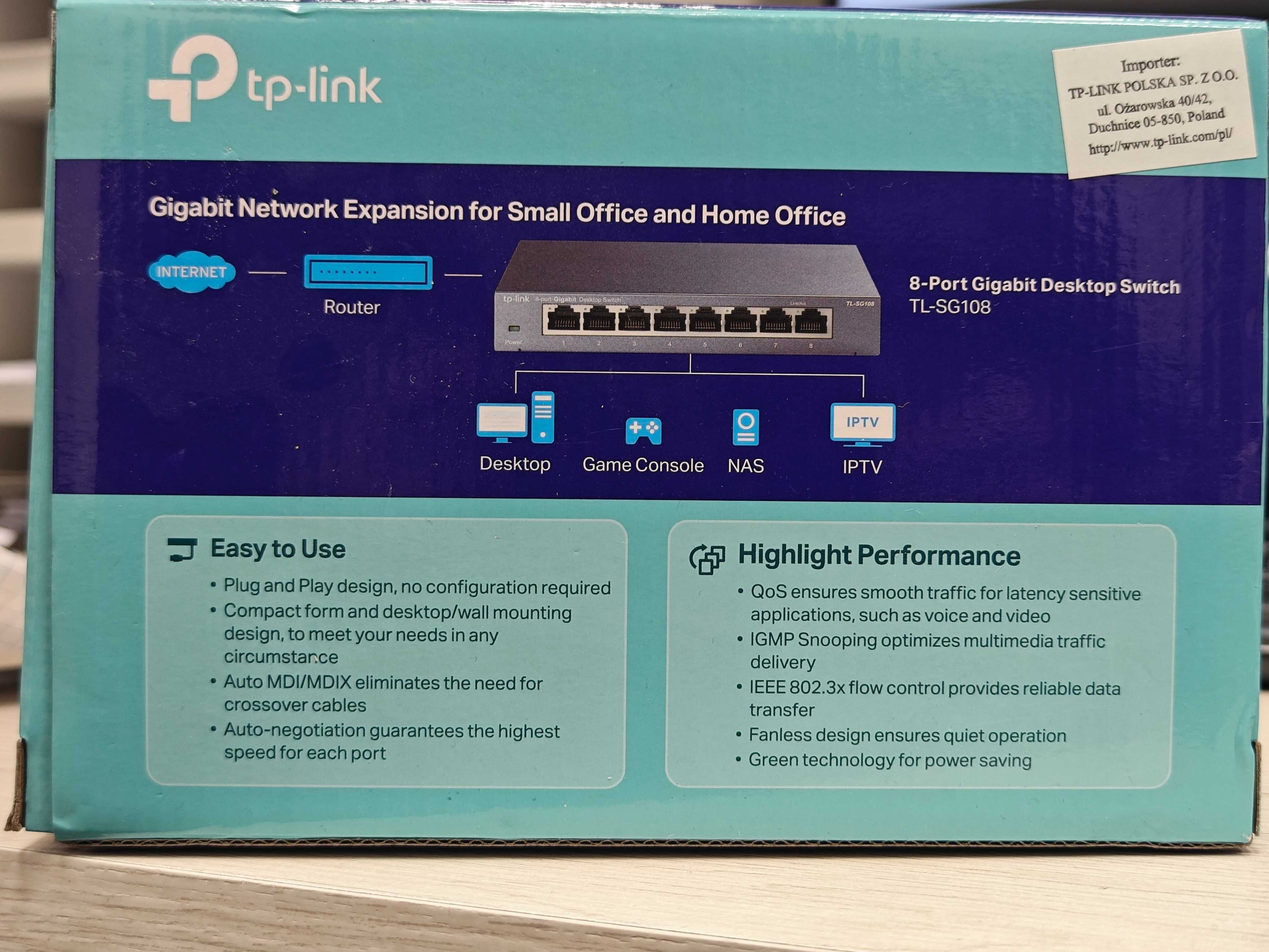 Switch TP-LINK TL-SG108 3 szt.