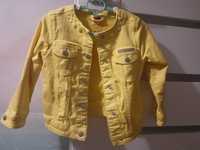 Katana bluza jeansowa żółta r. 110 c&a