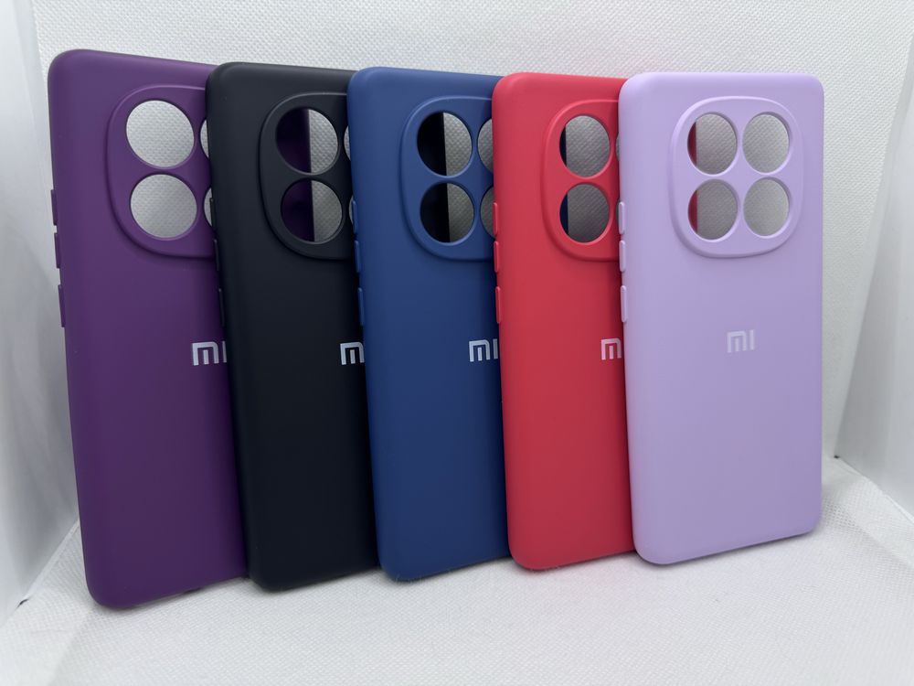Брендовый silicone case для Xiaomi Redmi Note 14 Pro / Plus 5G бампер