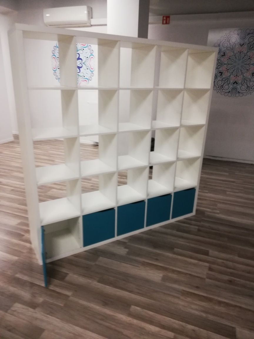 Kallax 5x5 IKEA największy plus 5 szafek wkładów