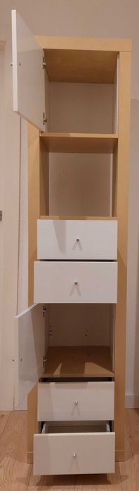 Regał expedit/kallax 5x1 plus wkłady