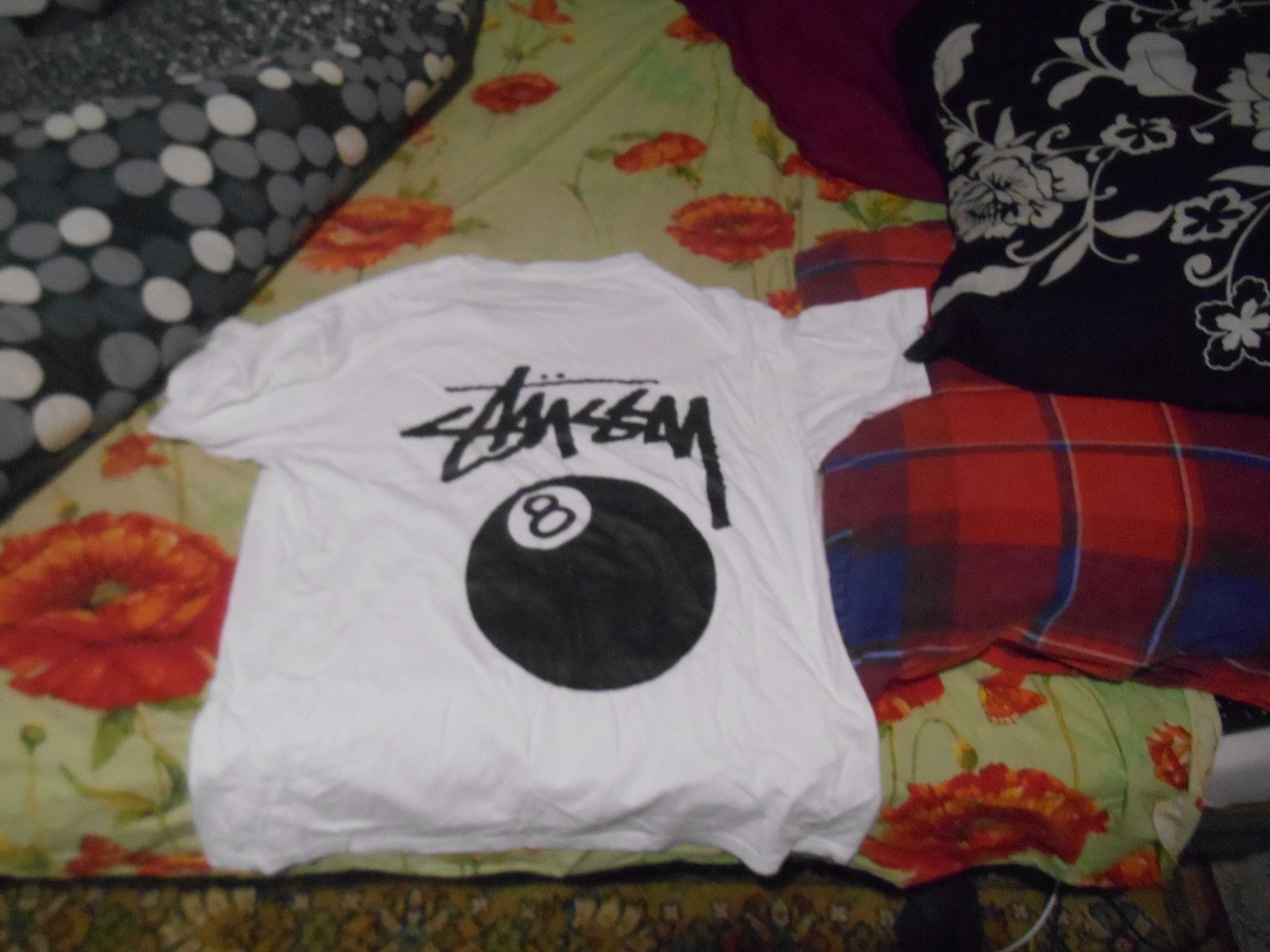 Футболка STUSSY 8 Ball | Біла | 100% бавовна | Стусси 8 Балл