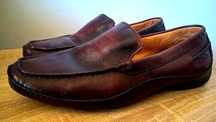 CLARKS  skórzane mokasyny skóra kozia miękka