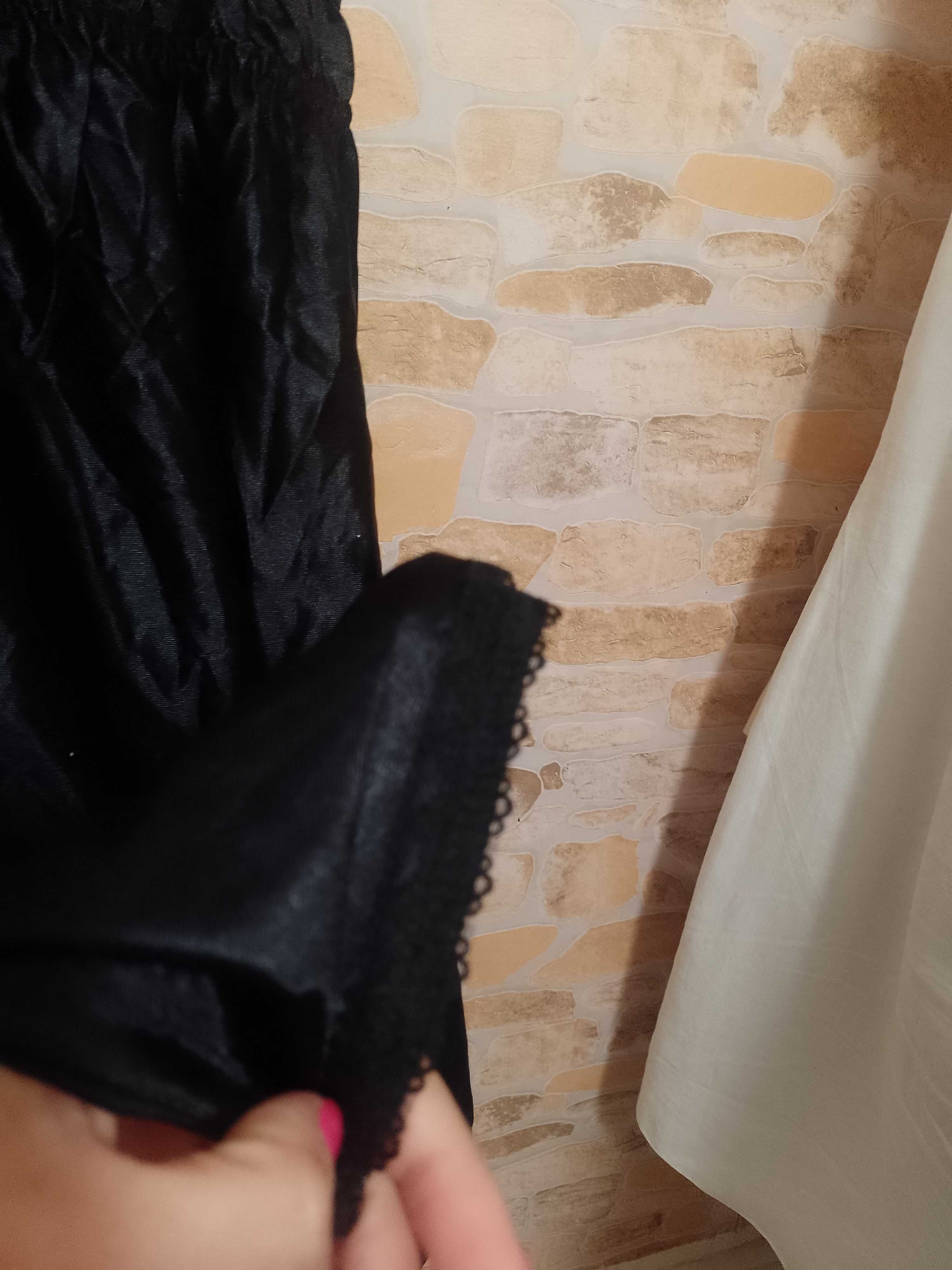(XS/S) Czarna Halka pod sukienkę z Dubaju, NOWA