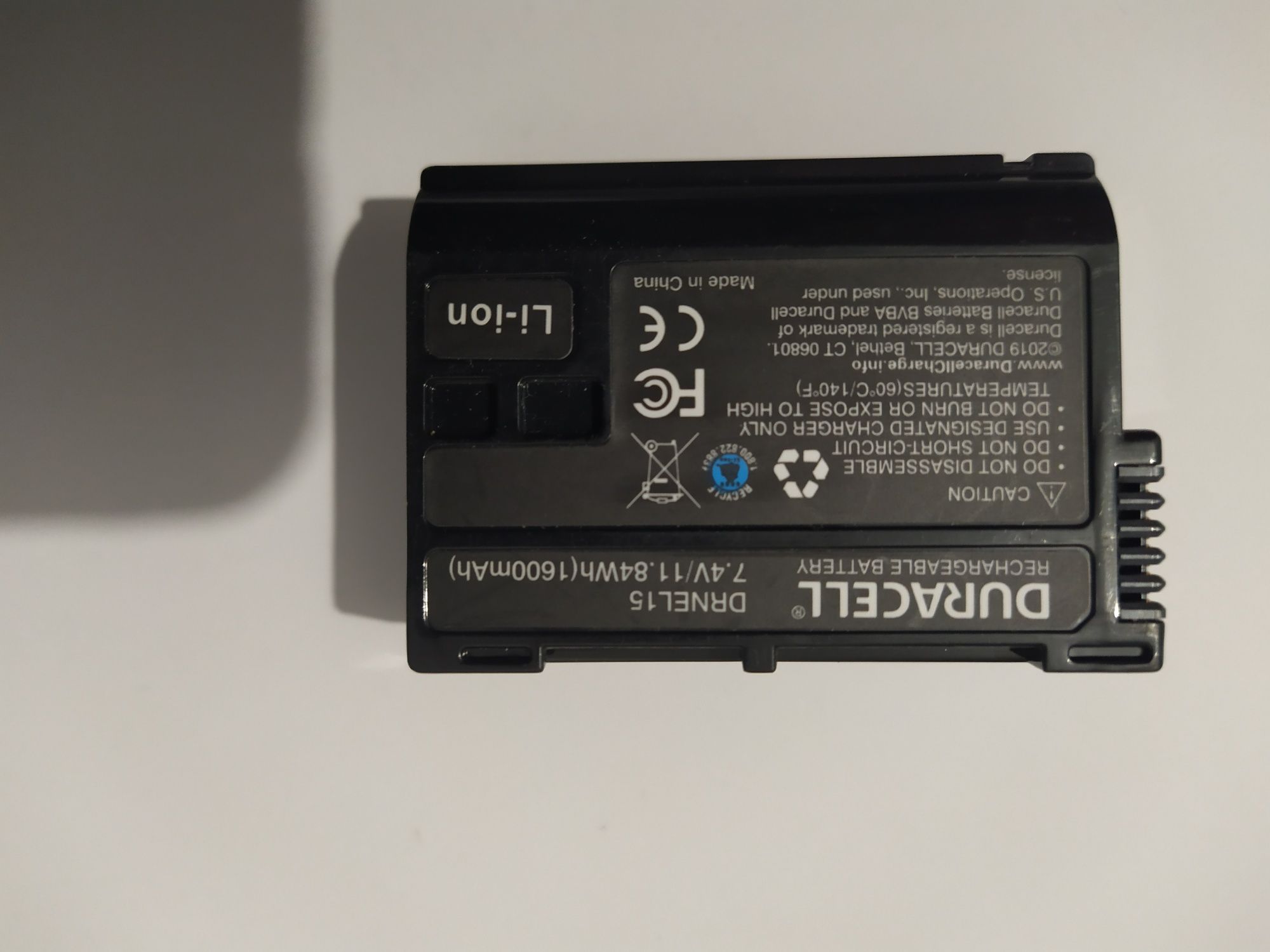 Bateria Duracell DRNEL15 Zamiennik EN-EL15 do Nikon d750 7.4V  stan id