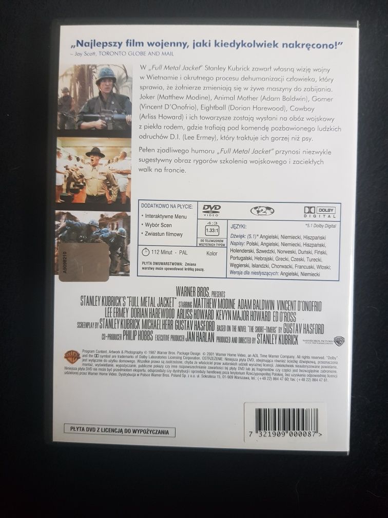 Full Metal Jacket. Film DVD