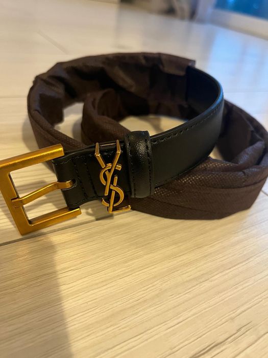 Czarny pasek Saint Laurent YSL