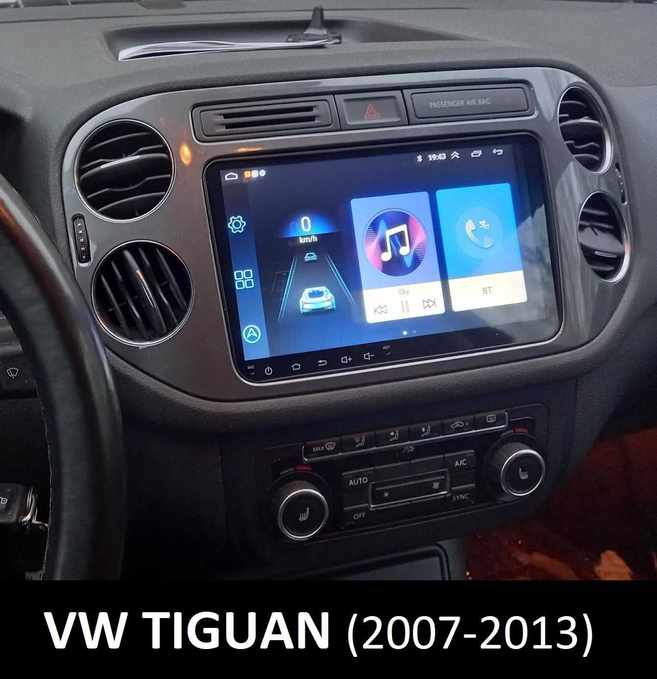 (NOVO) Rádio • 2DIN 9" • VW SEAT SKODA • Android • [4+32GB] • Wifi GPS