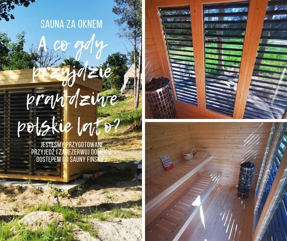 Glamping/domki linia brzegowa, balia na wyłączność, sauna