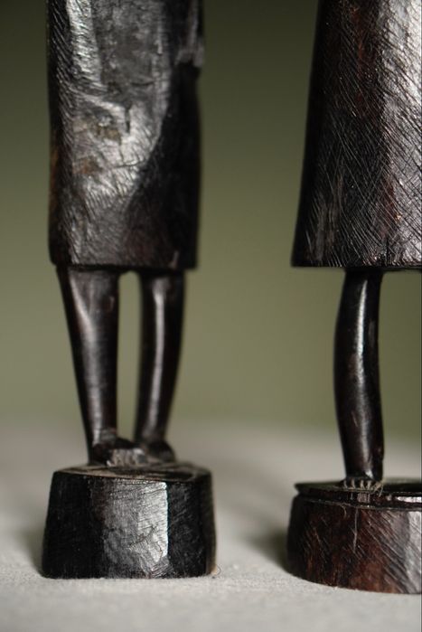 Afrykańskie figurki rzeźby heban sztuka plemienna