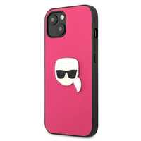 Etui Karl Lagerfeld iPhone 13 Mini Różowy Skórzane Ikonik