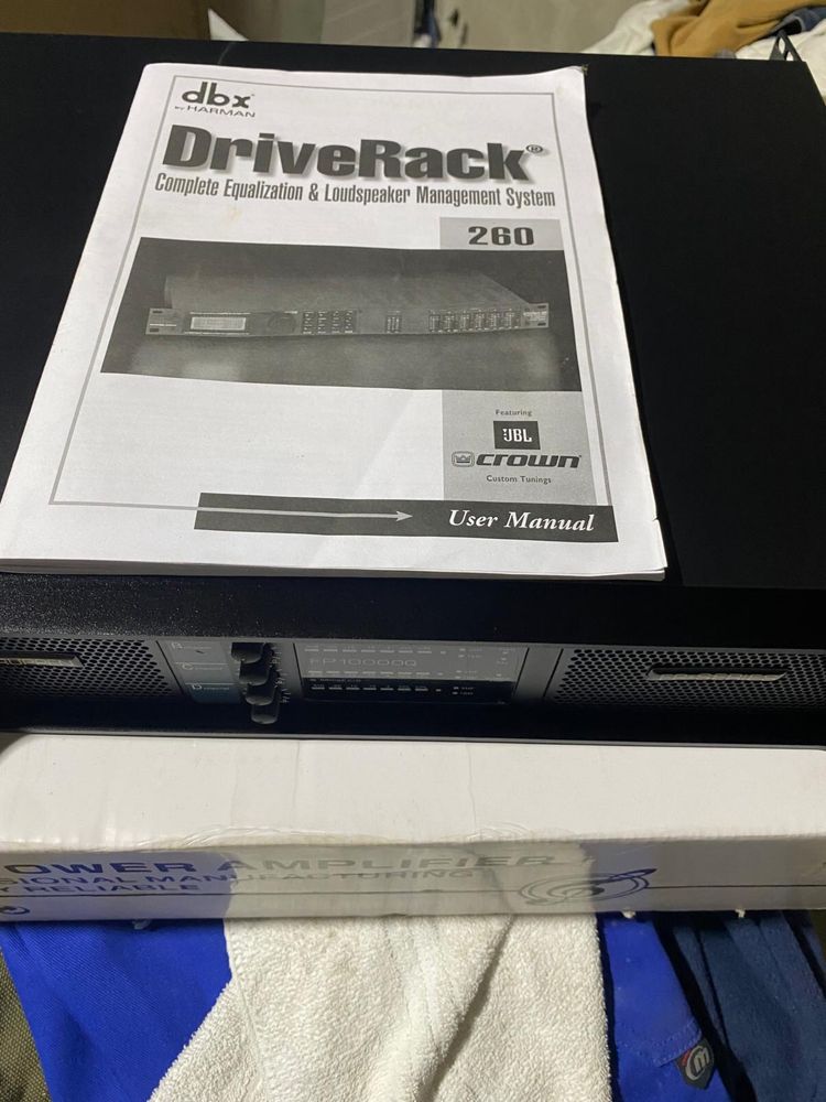 Amplificador Lab Grupen FP10000Q e DBX DriveRack 260