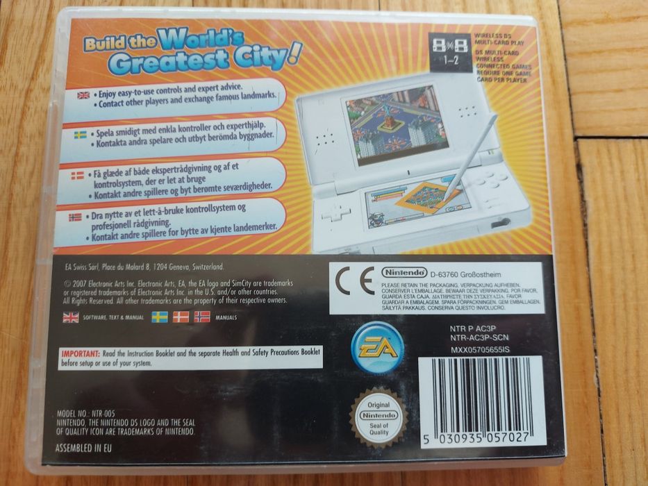 Sim City DS Nintendo Dual Screen