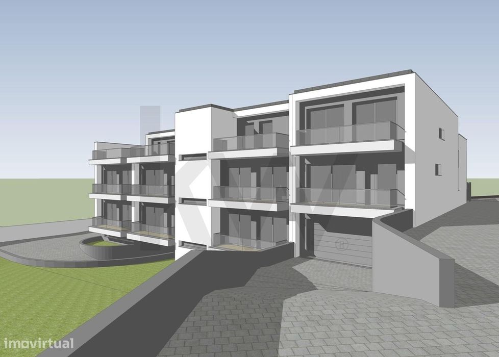 TERRENO URBANO de 1512 m2 com Projeto para 7 Apartamentos em Escapães