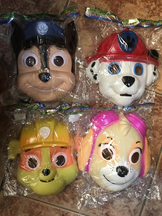 Маска щенячий патруль Маршал, Скай, Крепиш, Гонщик