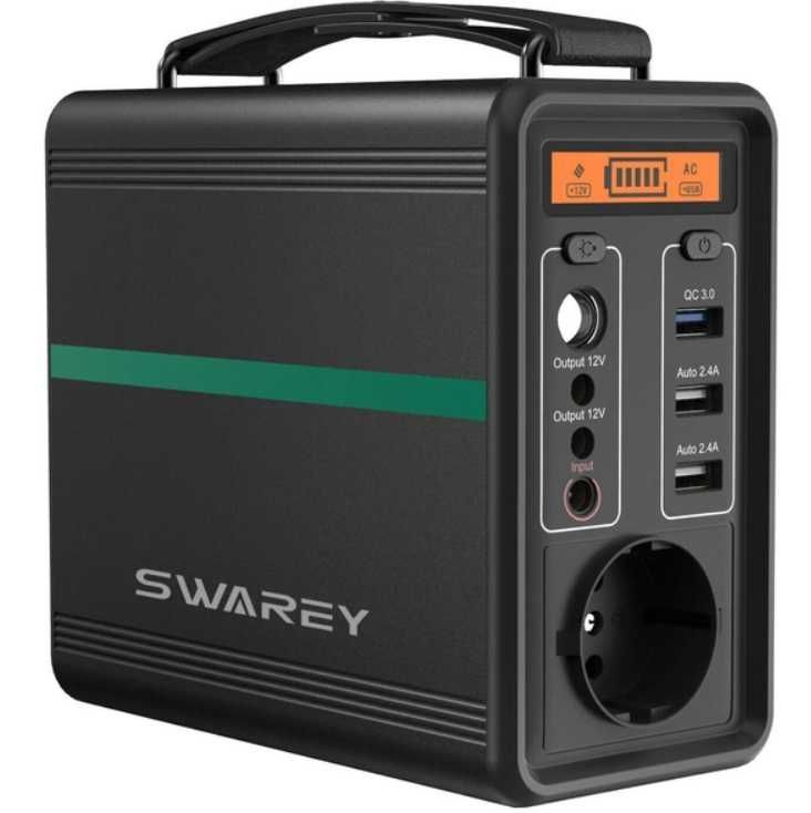 Зарядна станція SWAREY 166 Вт год 52000mAh електростанція 230V 12V