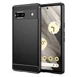 Carbon Case etui Google Pixel 7a elastyczny silikonowy karbonowy pokro