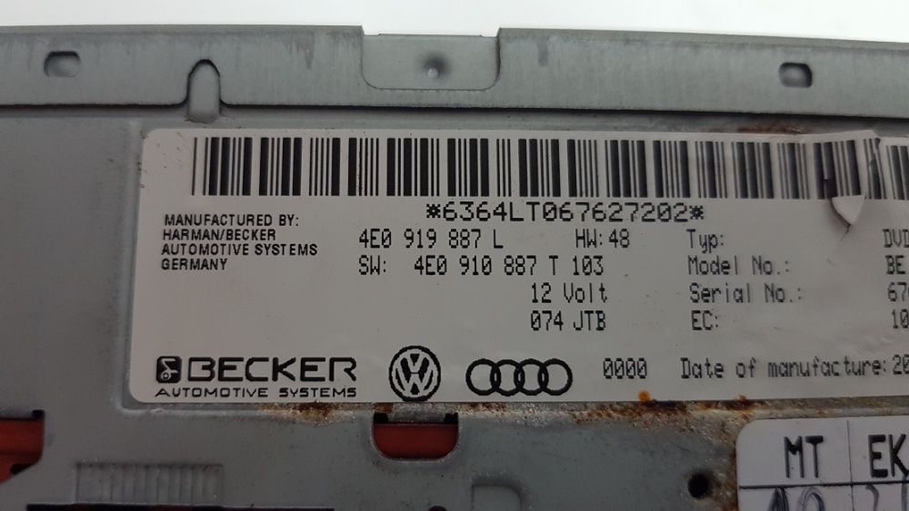 Sterownik/Czytnik Nawigacji DVD Audi A6 C6 A8 D3 Q7