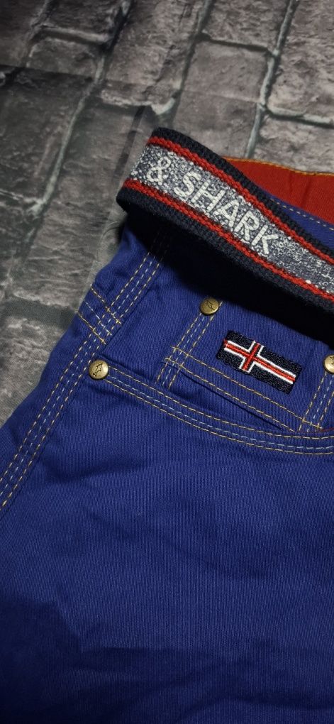 Paul&Shark Yachting spodenki męskie, szorty, lato, logo, premium belt