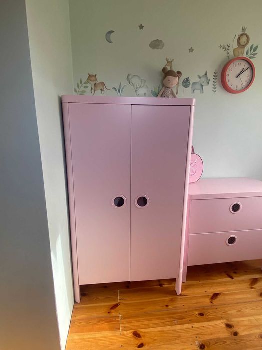 Szafa Busunge Ikea różowa