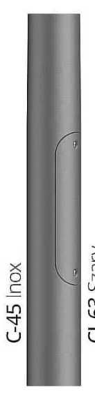 Słup aluminiowy SAL-6 inox C45 ROSA kat. 42207/c45