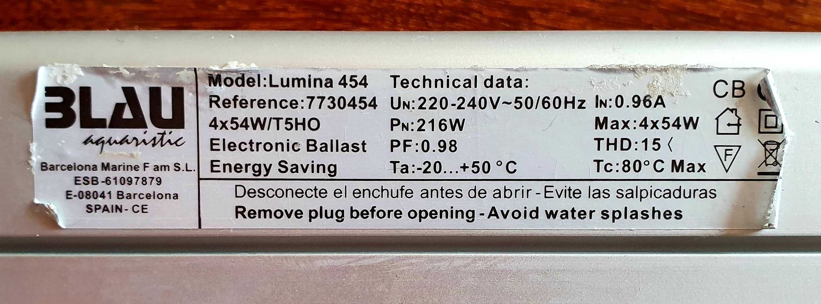 Belka oświetleniowa BLAU Lumina 454,  4 x 54W (ATI) / używana