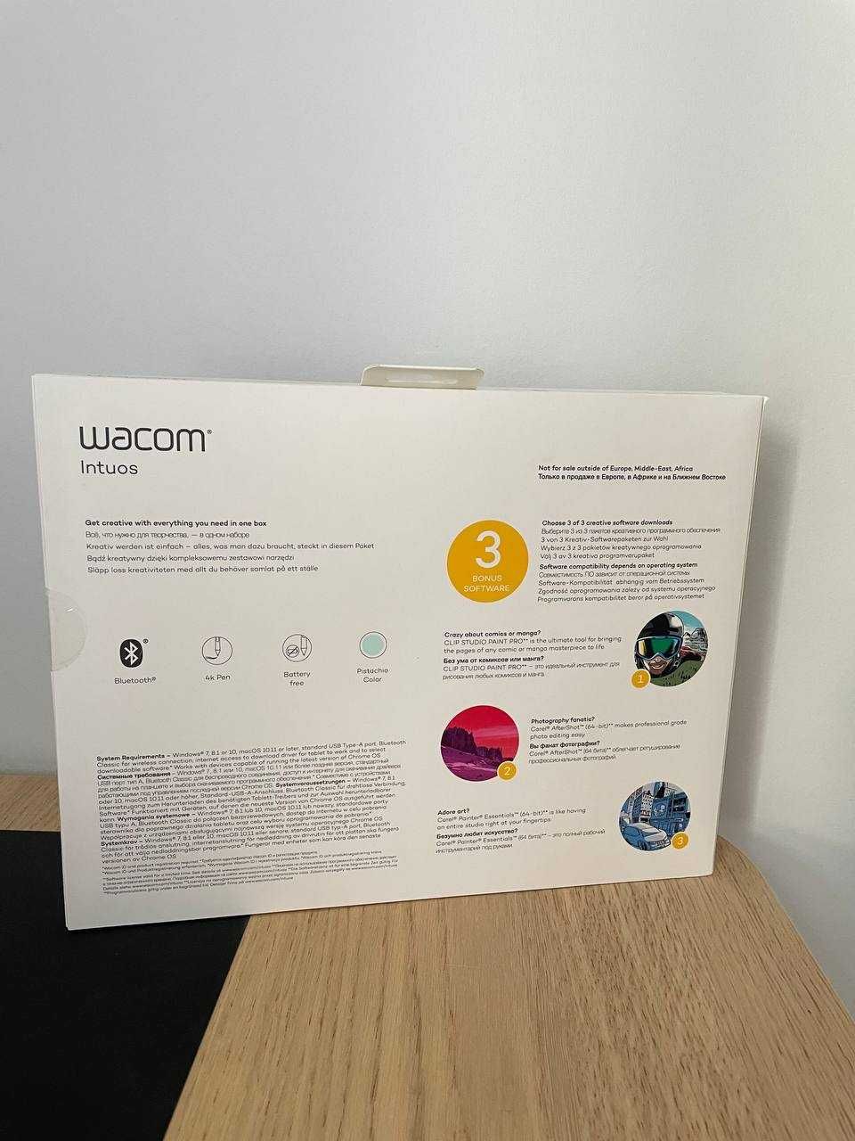 Tablet Wacom Intuos Bluetooth M (Pistacjowy) ENG|UA