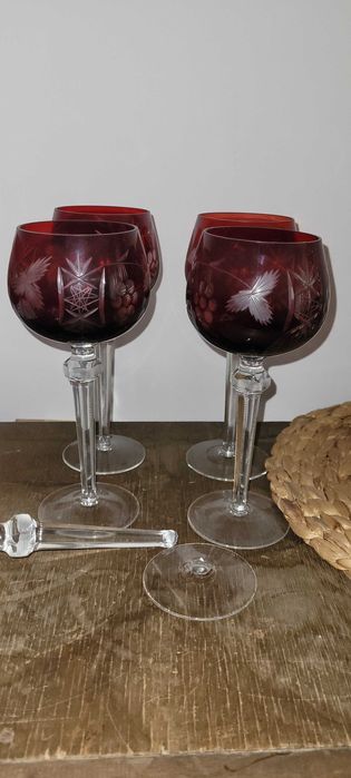 Kieliszki prl kryształ antyk vintage