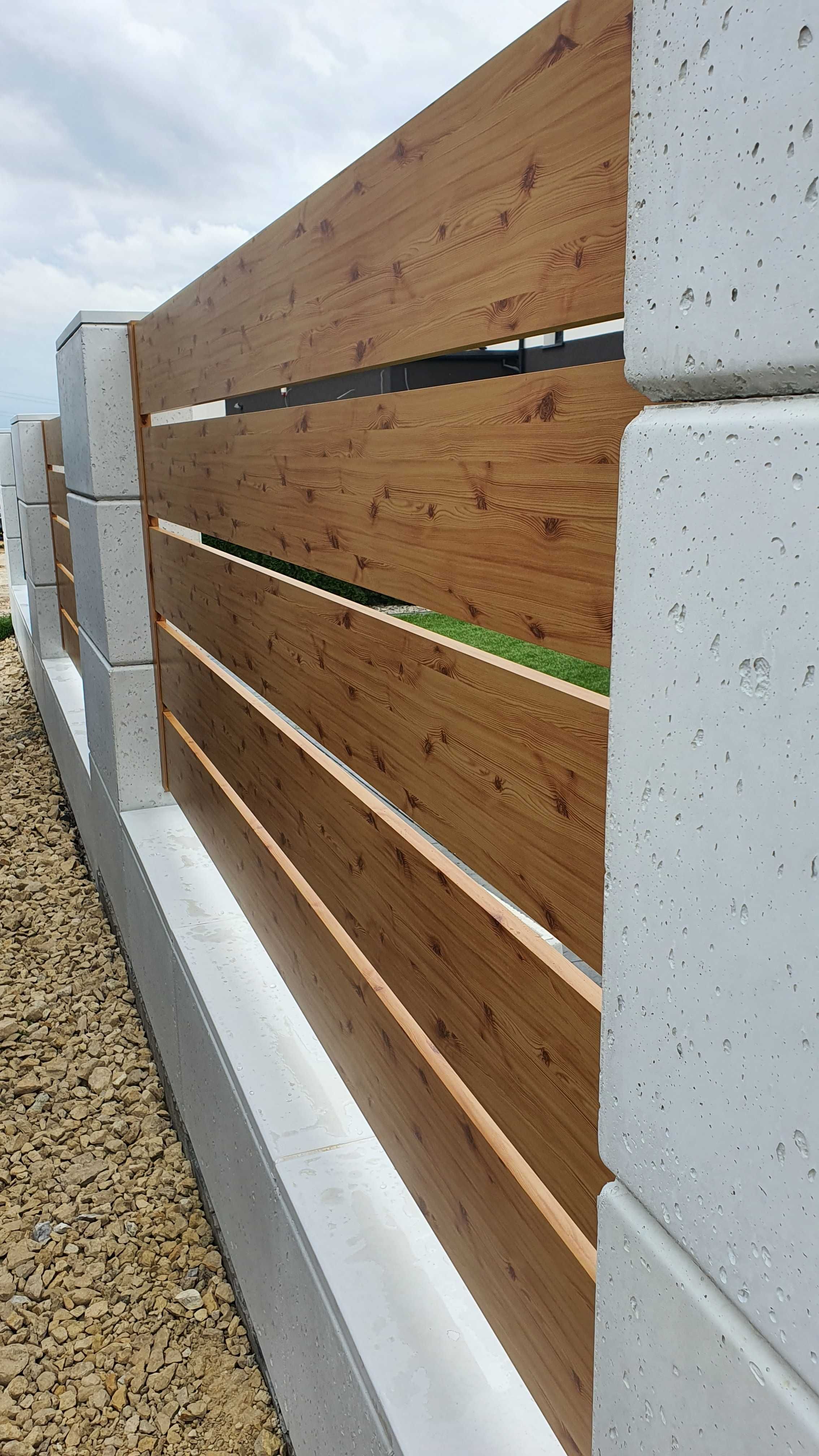 Ogrodzenie płot brama przesuwna skrzydłowa wjazdowa aluminium RAL