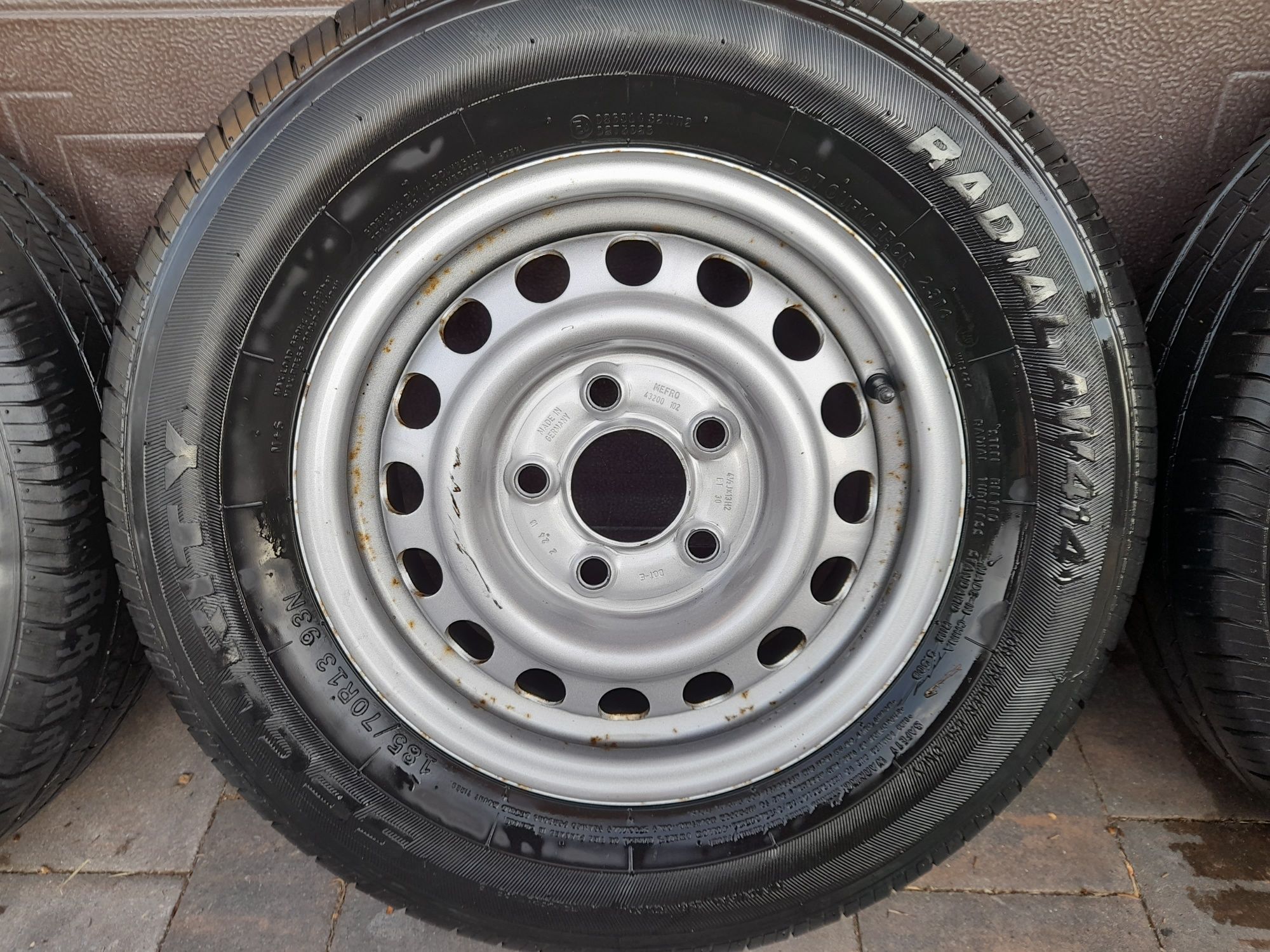 Koła do przyczepy lawety zapas Mefro 185/70r13 felga 5x112  13 knott