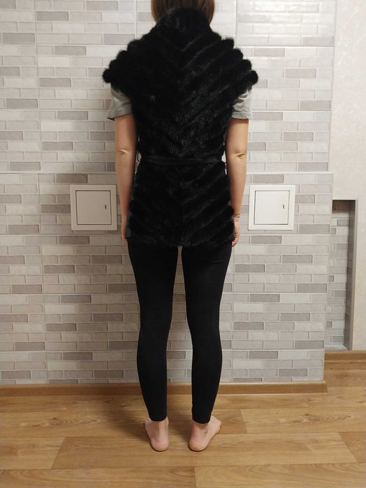 Жилетка Норка + шкіра