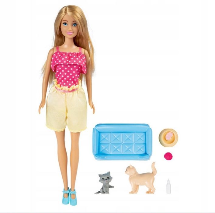 LALKA STELLA 30 cm zestaw z kotkiem fashion doll barbie Playtive