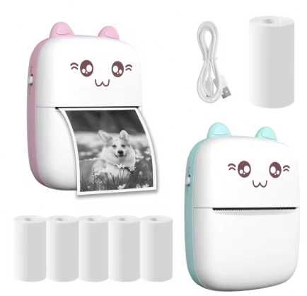 Mini drukarka dla dzieci Bluetooth bezprzewodowy druk termiczny