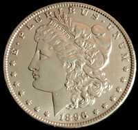США 1 Долар Моргана 1896 срібло 900 пр.